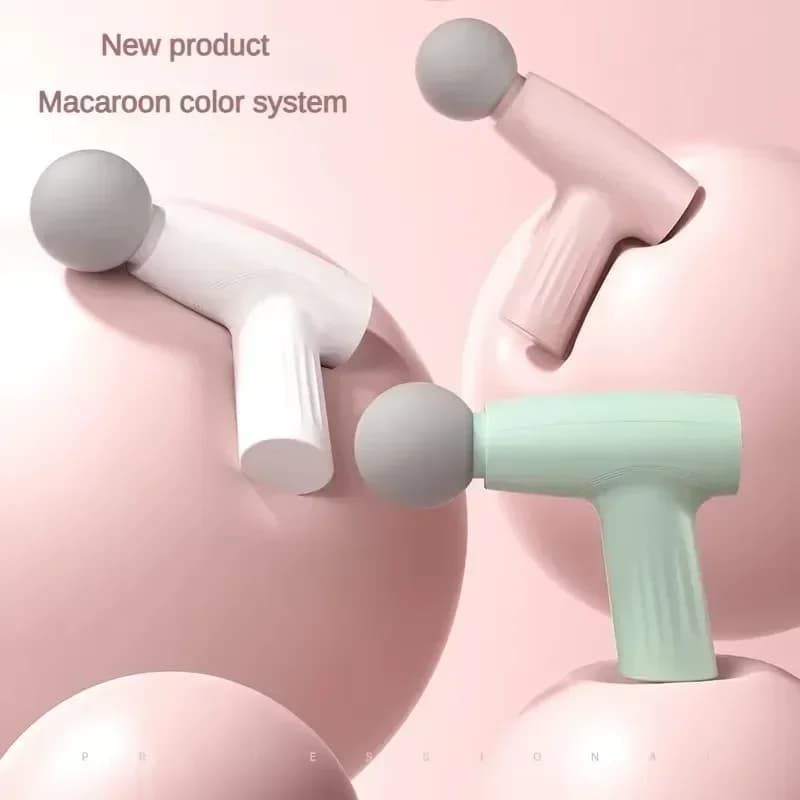Mini Muscle Massage Gun Pink Portable Massage Gun for Deep Fabrics Pistola for Therapy Gun for Strap Massage Gun for Portable Fabrics