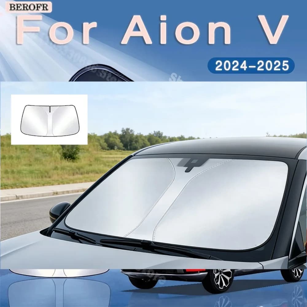 For Aion V 2024 2025 Car Sun Visor Front Windshield Sunshade Heat Insulation Summer Cooling Auto Accessories Physical cooling