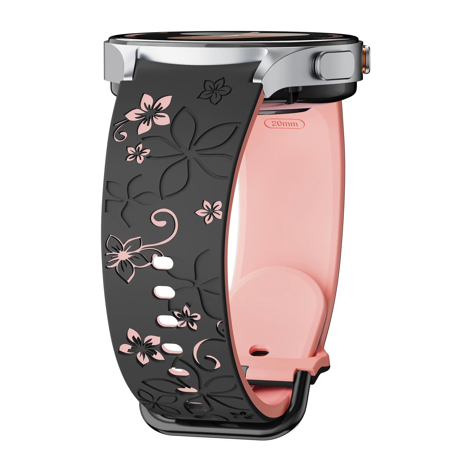 Engraved Silicone Band for Samsung Galaxy Watch 7 Strap FE/6 4 Classic/5 Pro 45mm Sport Bracelet Galaxy Watch 7 Band 44mm 40mm
