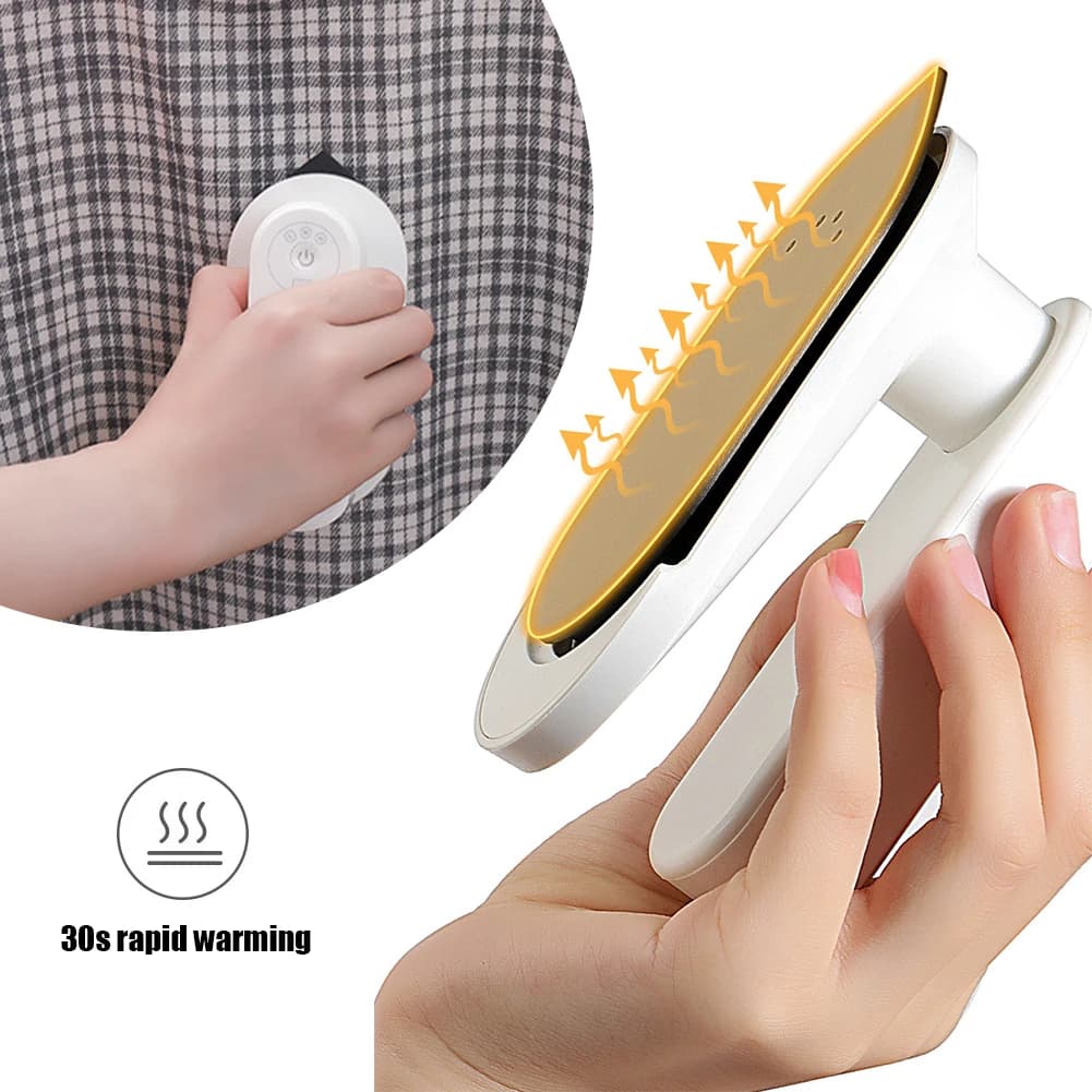 USB Rechargeable Mini Handheld Steamer Removes Wrinkle 110 W Travel Garment Steamer 3 Heat Levels Steamer Fabric Wrinkle Remover