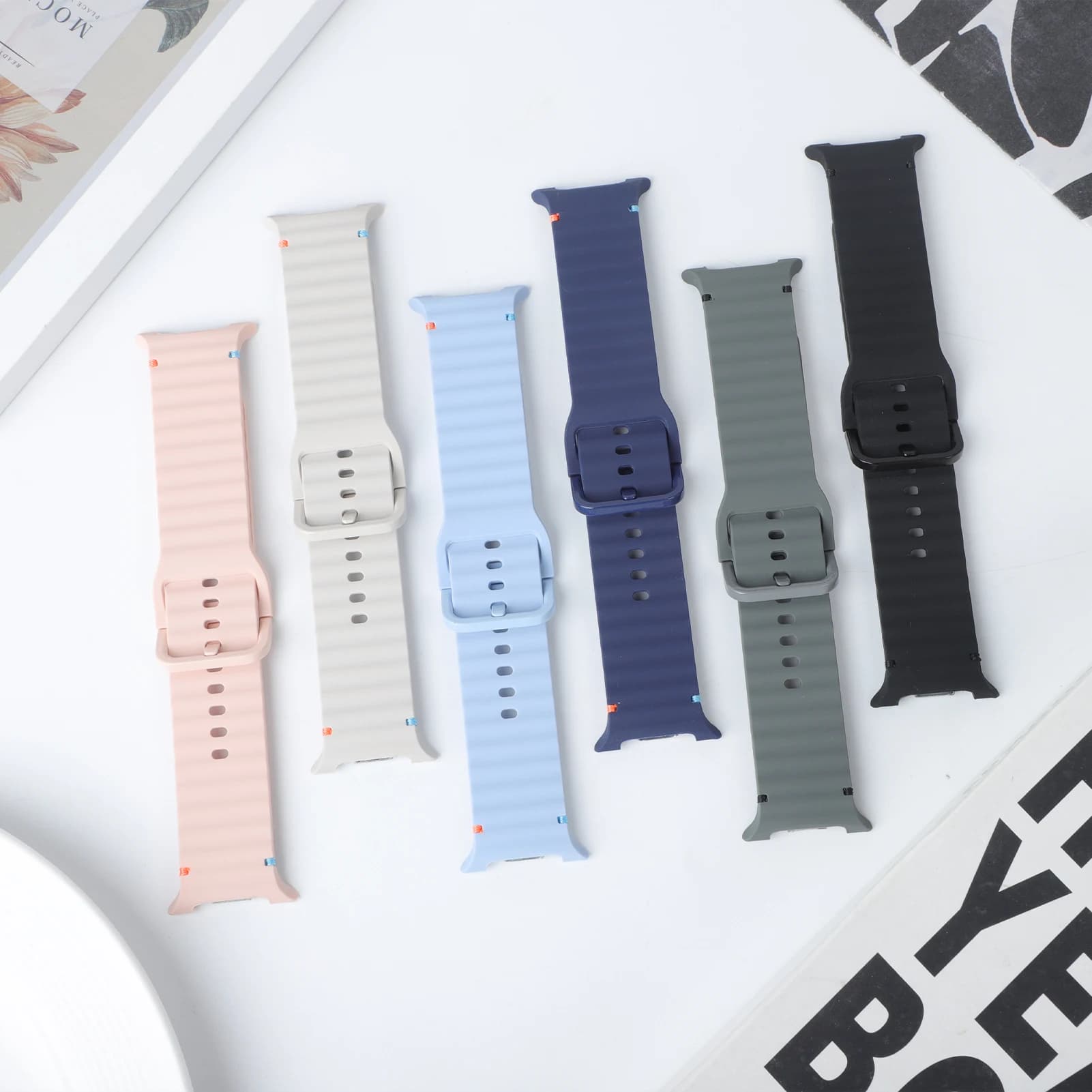 Cinturino sportivo in silicone per Samsung Galaxy watch 8 classic 46mm 44mm 40mm cinturino da polso di ricambio Correa Galaxy watch8 cinturino