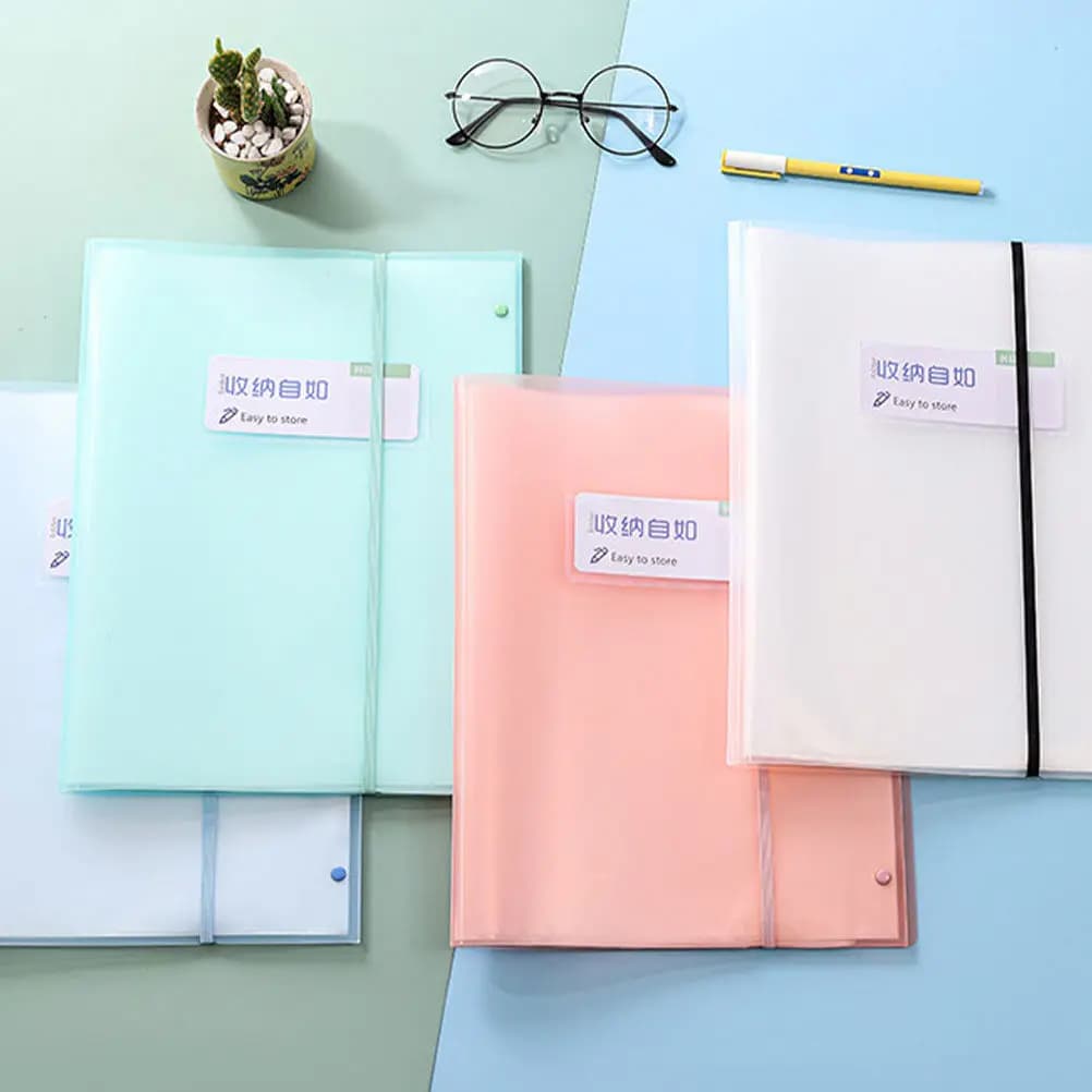 1 Pezzo Cartella Portadocumenti Trasparente A3 con 30 Tasche, Organizzatore per Studenti, Contenitore per Documenti Fiscali, Contratti e Ricevute
