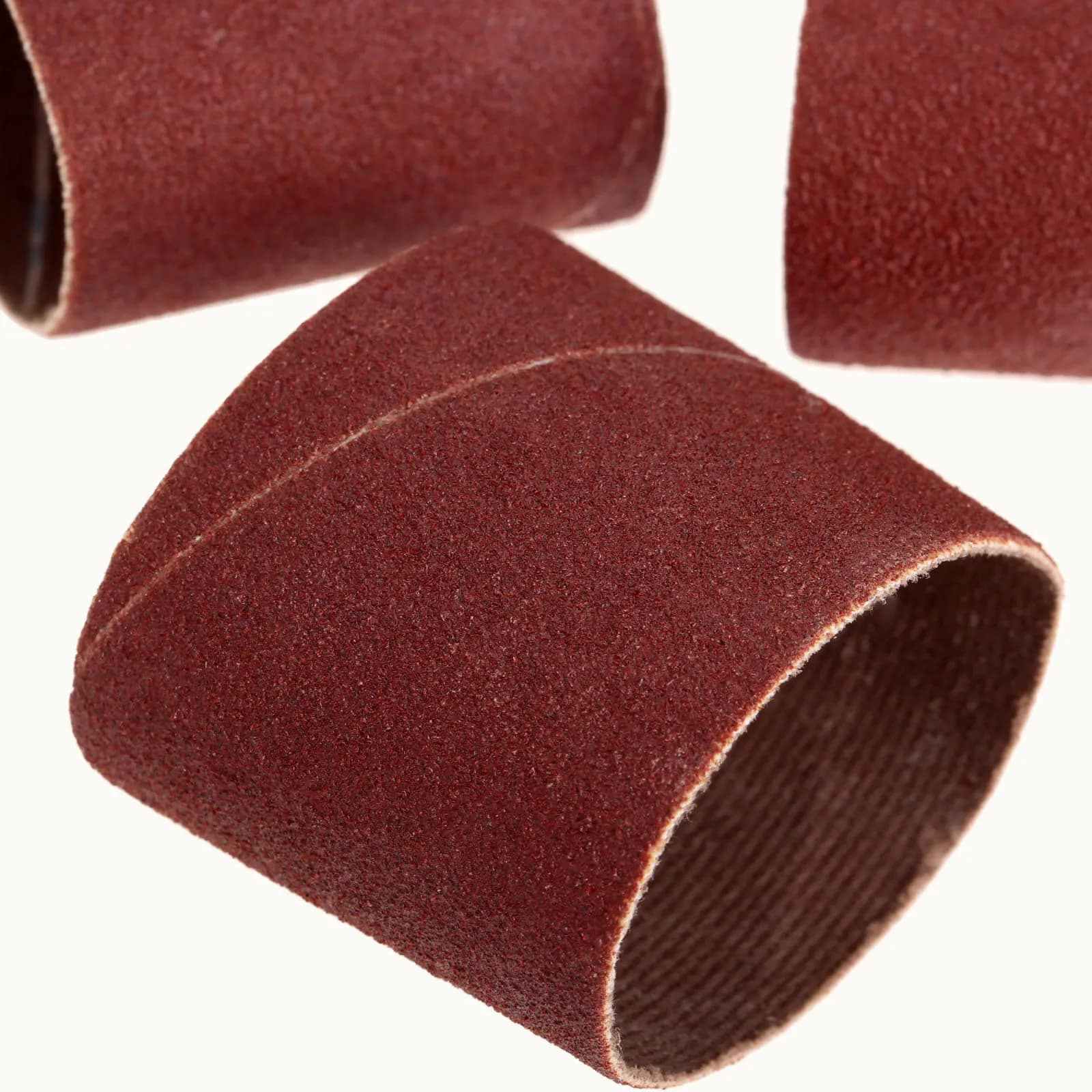 DRELD 10Pcs Grit 80 fasce abrasive a tamburo 38mm cerchio di sabbia per Nail Power Drill Bit File Machine Craft Metal Wood Polishing Tool