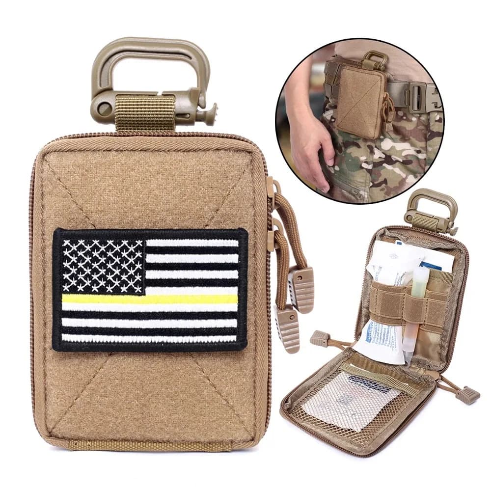 Borsa medica portatile per esterni, mini kit di pronto soccorso, marsupio tattico militare, custodia multifunzionale per attrezzi di emergenza