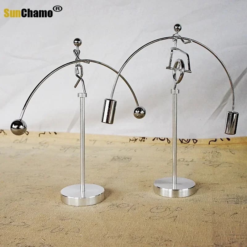 Rotazione Movimento Perpetuo Altalena Globo Celeste Pendolo di Newton Modello Cinetico Orbitale Girevole Gadget Decorazioni per la Casa Ornamento Artigianale