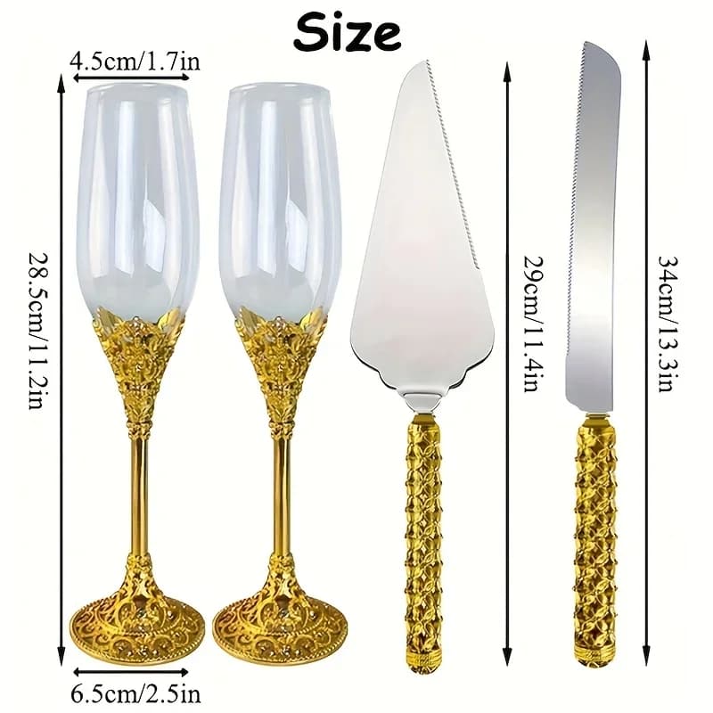 Bicchieri da tostare con flauti da champagne con strass di cristallo, perfetti per i regali di nozze