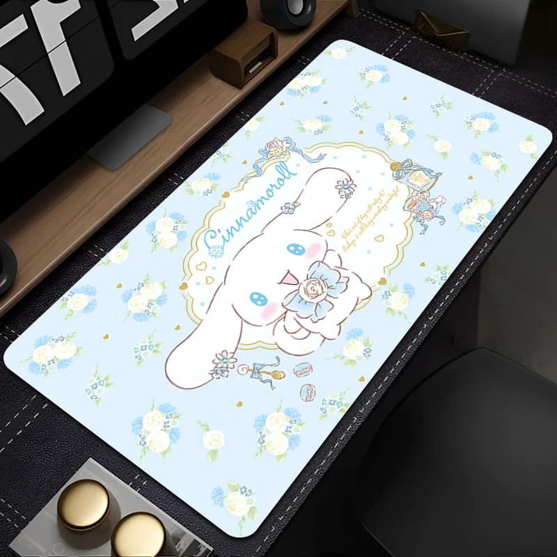 Extra Play Mouse Carpet Cinnamoroll Computer Designed Specific Xxl Laptop Keyboard Mouse Mat Non-slip Rubber Table Mat
