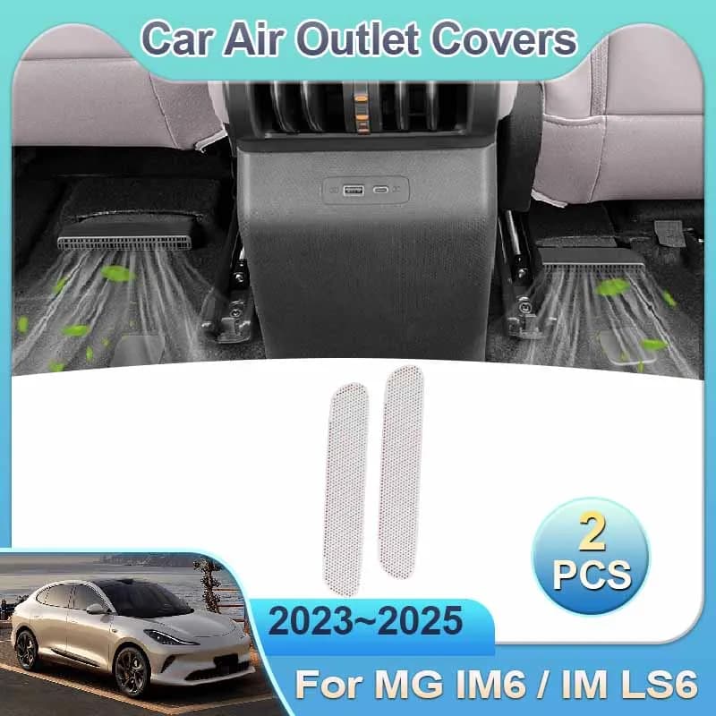 Air Outlet Covers For IM LS6 MG IM6 2023 2024 2025 Car Under Rear Seat Ventilation Conditioner Vent Intake Grille Accessories