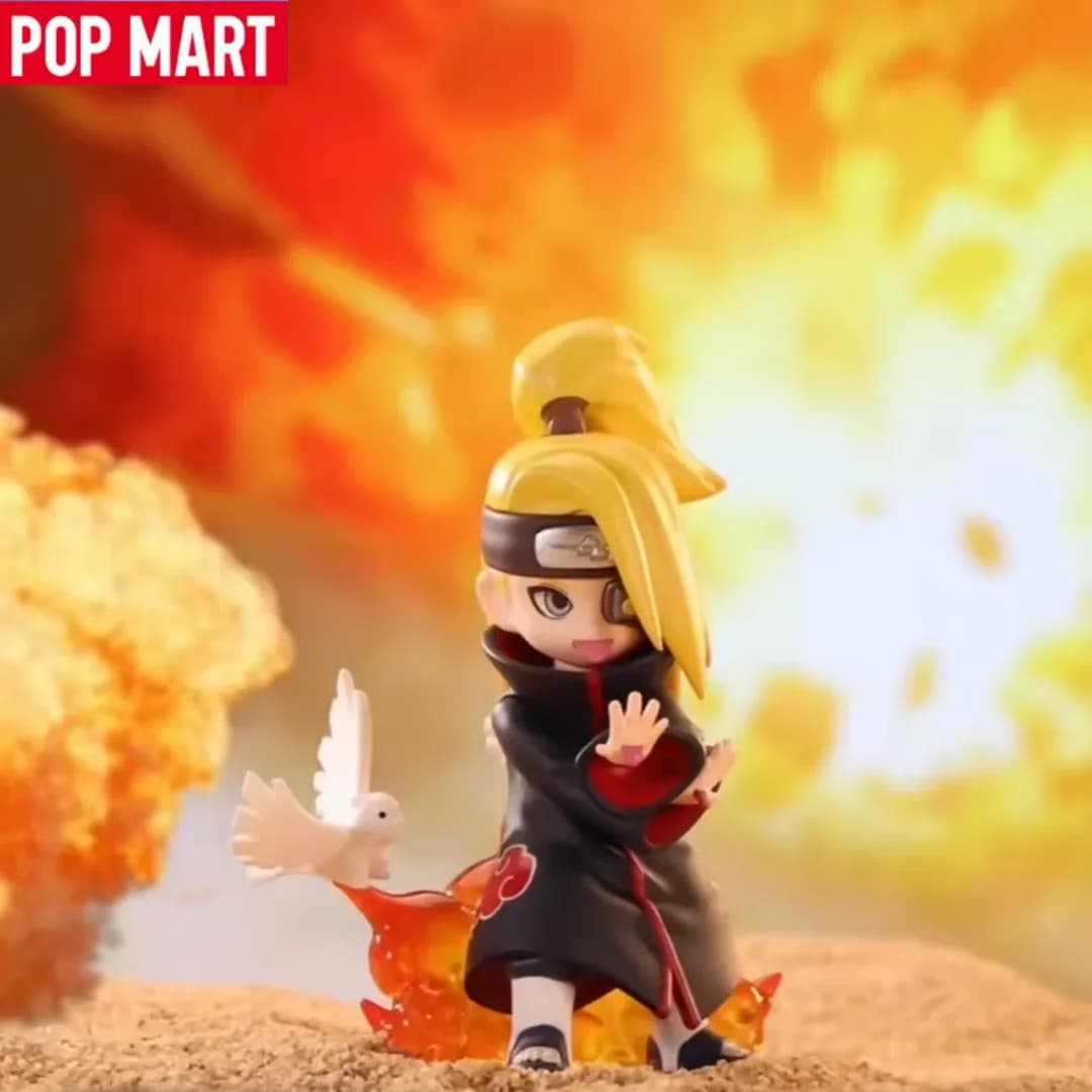 POP MART GONG Naruto Shippuden Akatsuki Arc Series Blind Box Guess Bag Giocattoli originali Bambola Regalo carino Anime Figure Ornamenti Regalo