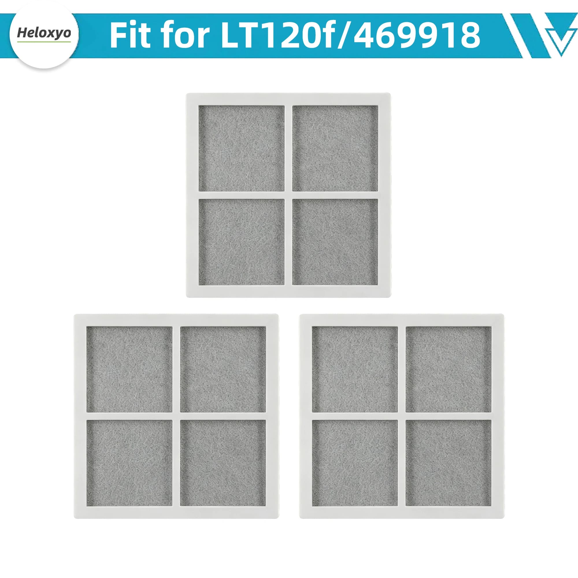 Filtro Aria per Frigorifero Compatibile Pure and Fresh per Frigoriferi LG con LT120F Elite 469918, Purificatore d'Aria per Frigorifero