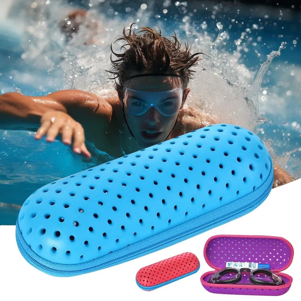 EVA Man Women's Portable Breathable Swim Glass Bearing Box Eyewear EVA Sunglasses Bag Reading Glasses Case
