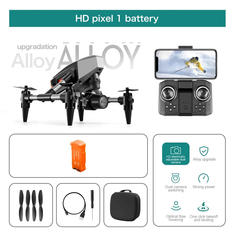 DWELLIN XD1 mini drone height fixed flow double camera alloy MINI air remote gift toy for children
