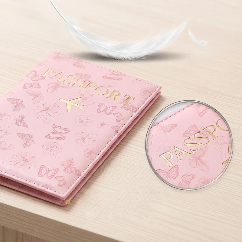 Multi-Slot Passport Holder Case PU Leather Document Organizer Bag Waterproof ID Card Passpor Covers Wallet Accessories
