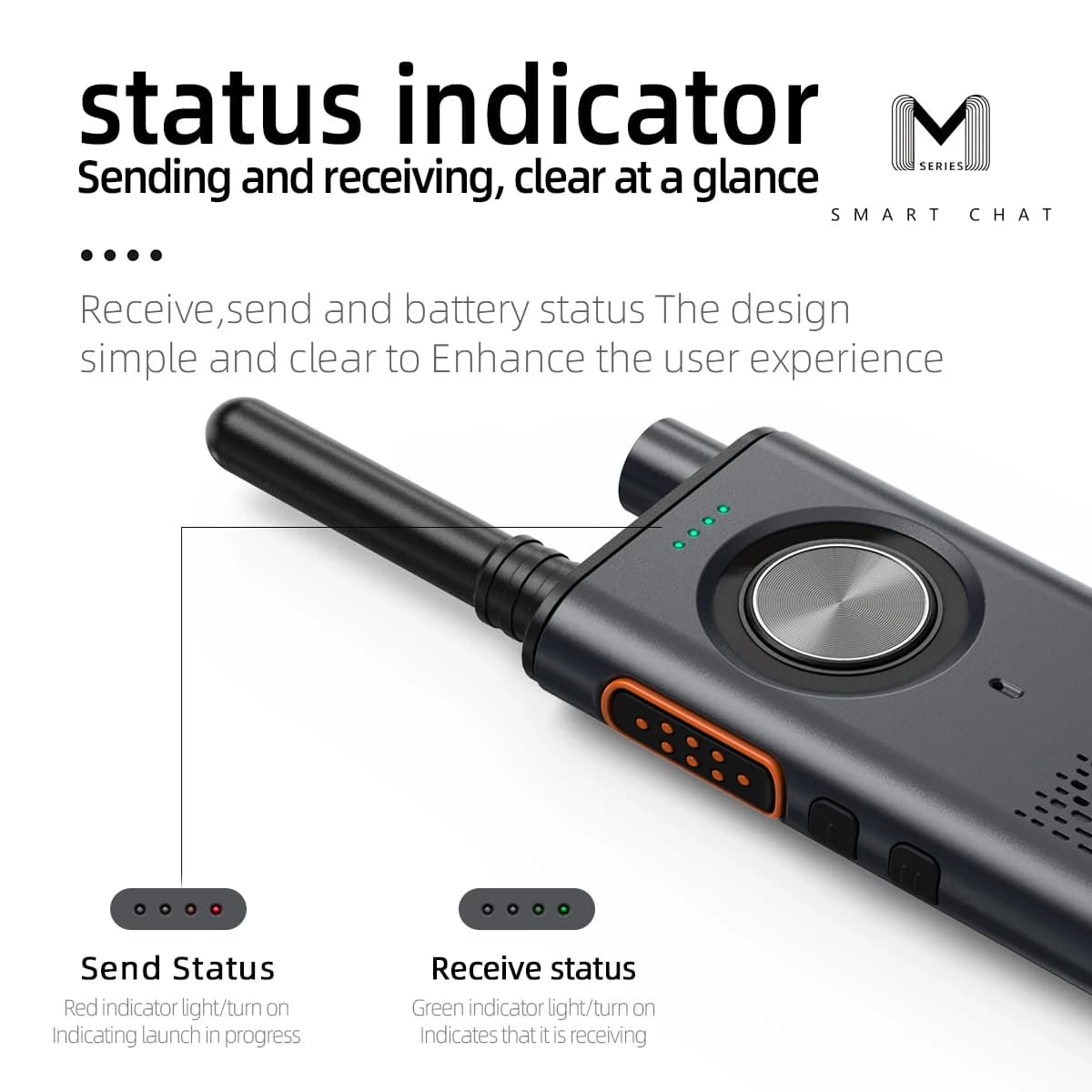 KSUN M8 Ultrasottile Voki Toki Dual Ptt Citofono wireless Facile abbinamento Radio bidirezionale Comunicador Walkie Talkie