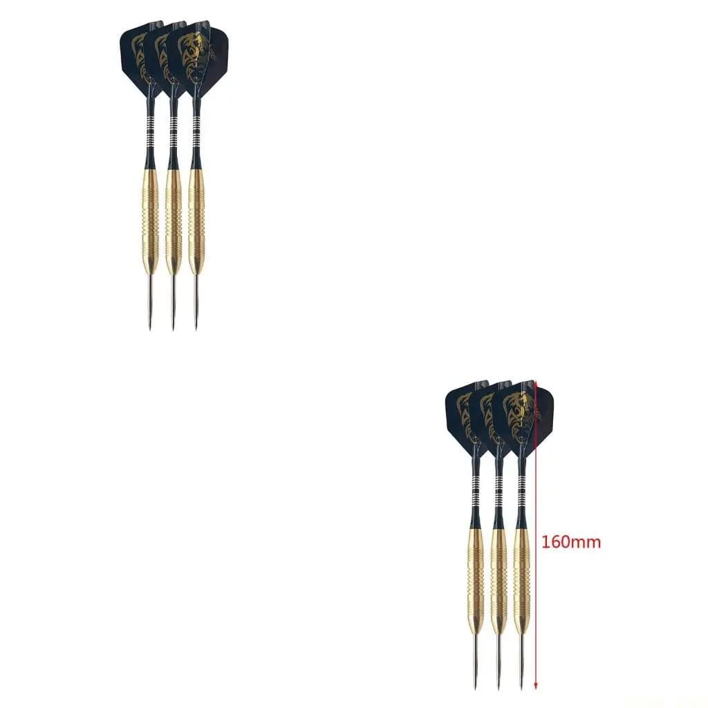 U2JB 14 Pezzi/Set Set Freccette con Punta in Acciaio Aste in Alluminio e Canna in Ottone, Arciere Professionale Canne in con