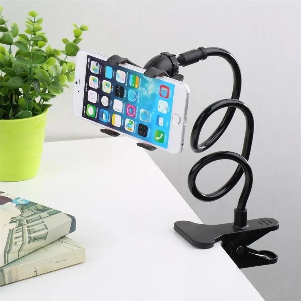 Universal Mobile Phone Bracket Clamp Bedside Desktop Long Arm Lazy Person Phone Stands Support For iPhone Xiaomi Huawei Samsung