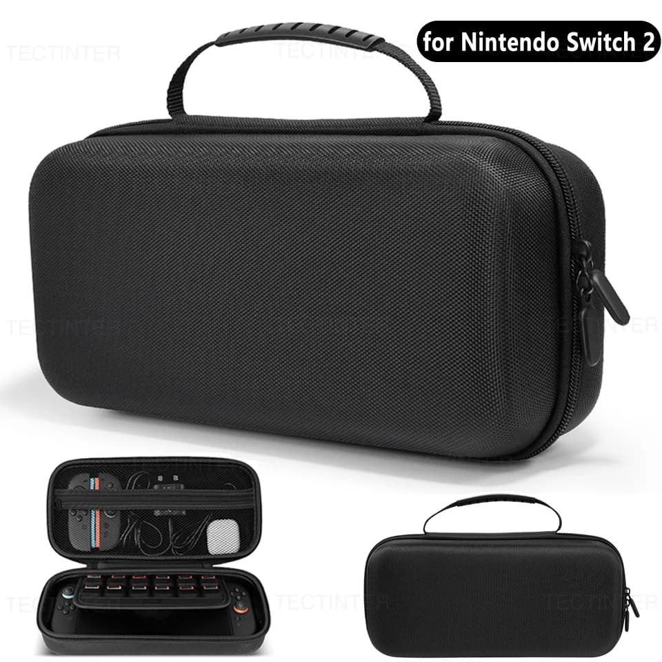 Custodia da trasporto portatile per console Nintendo Switch 2 Custodia rigida protettiva in EVA di grandi dimensioni per accessori Switch 2