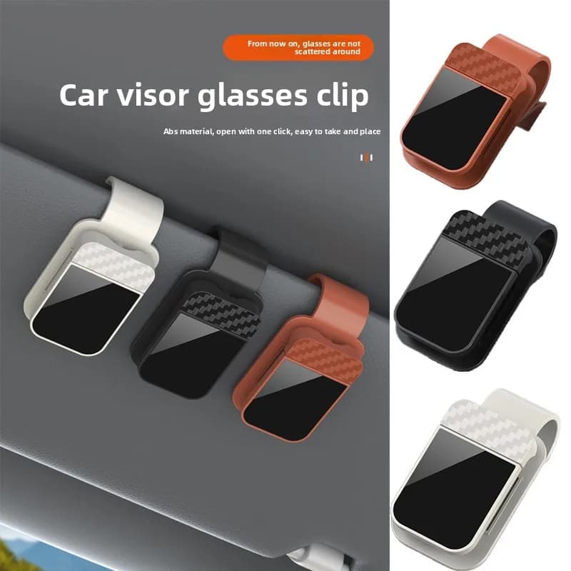 1pc clip per occhiali da sole per visiera parasole per auto clip per occhiali da sole per auto porta carte di archiviazione gancio per occhiali clip per biglietti interni per auto