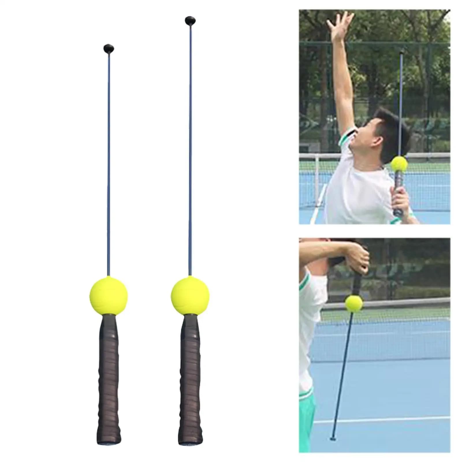 Help for tennis swing training Compact heating exercise tool for beginners Practice portable equipment for service training