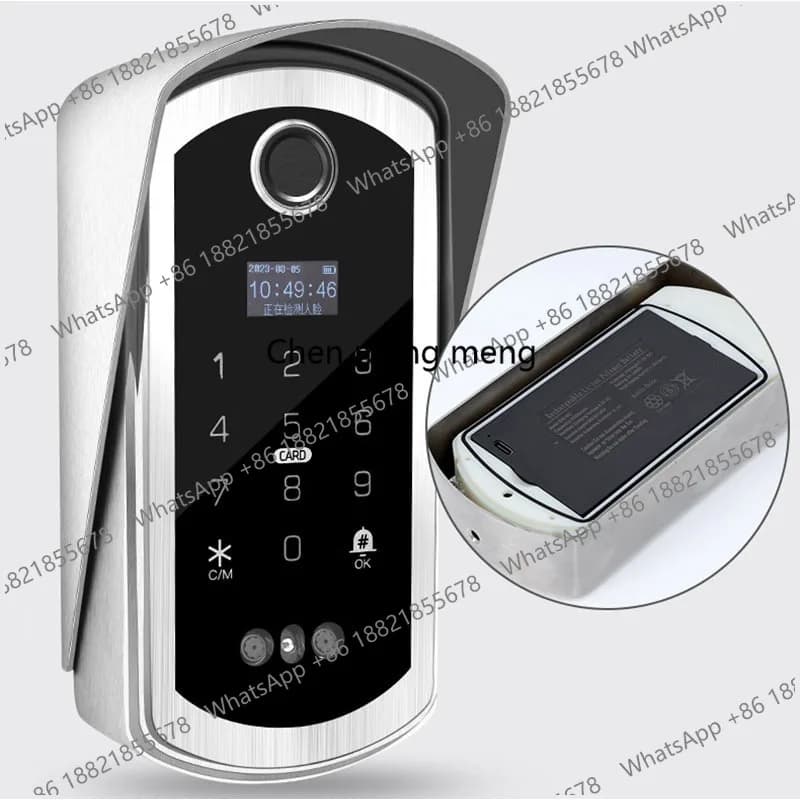 Split fingerprint lock Household facial recognition fingerprint lock Garden graffiti anti-theft smart lock