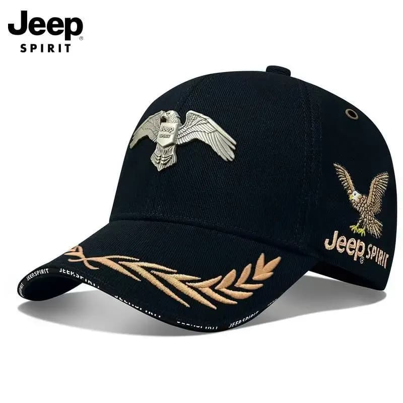 JEEP Jeep Baseball Cap for Men, New Style Sun Protection Hat, Spring and Summer Couple Hat, Sunshade Sun Hat, Flat Cap, Trendy A