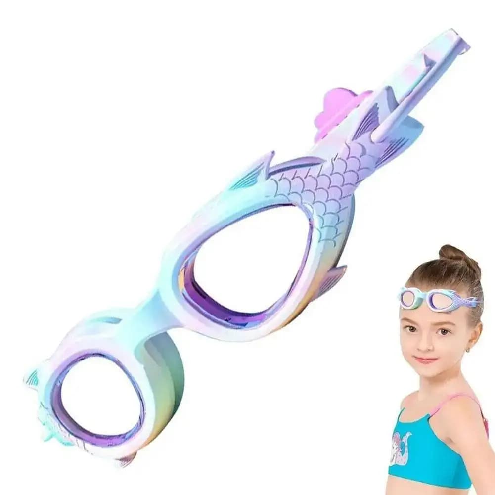 Kids swimwear UV-sweeping glasses professional swim glasses cute kids Toddler 3-15 boys girls pool Beac E5I9