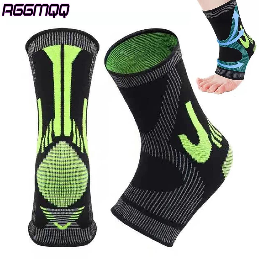 Manicotto di compressione per tutore per caviglia 1 pezzo – Supporto per fascite plantare, tendinite – Stabilizzatore con infusione di rame per sport uomo donna