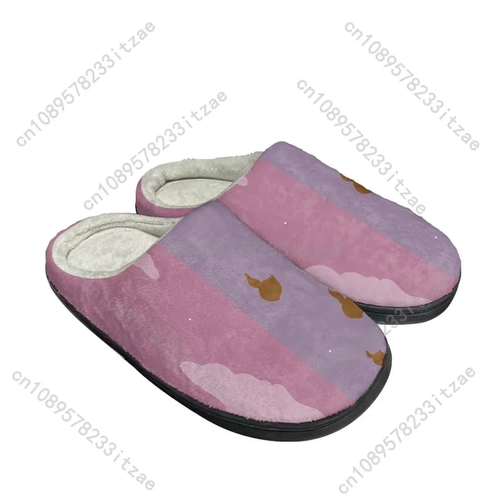 Men's Hot Custom Cotton Hilda Slippers Women's Teenager Last Bedroom Interior Plush Hot Teenagers Shoes Flat Slippers for Thermal Interior