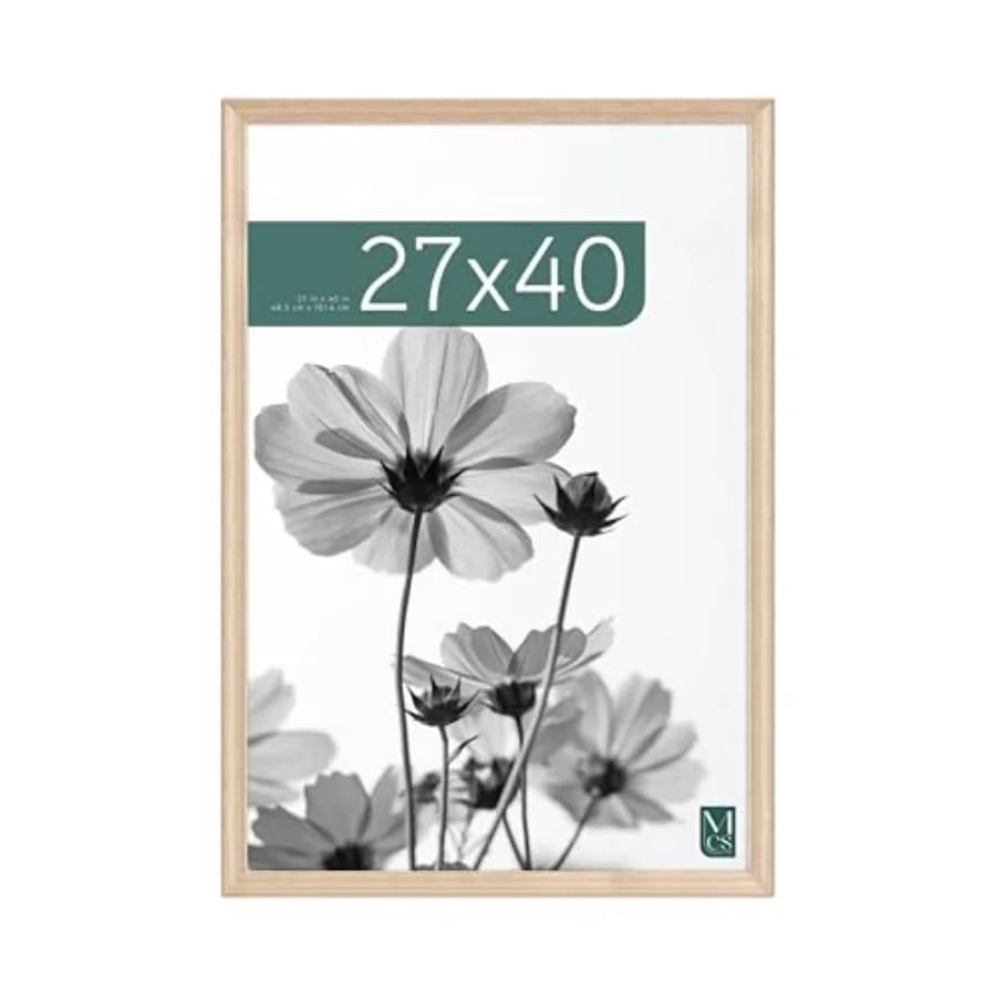 Studio Gallery Classic Movie Poster Frame Engineered Wood, Vertical and Horizontal Wall Hanging Large Picture Frame for Photos,
