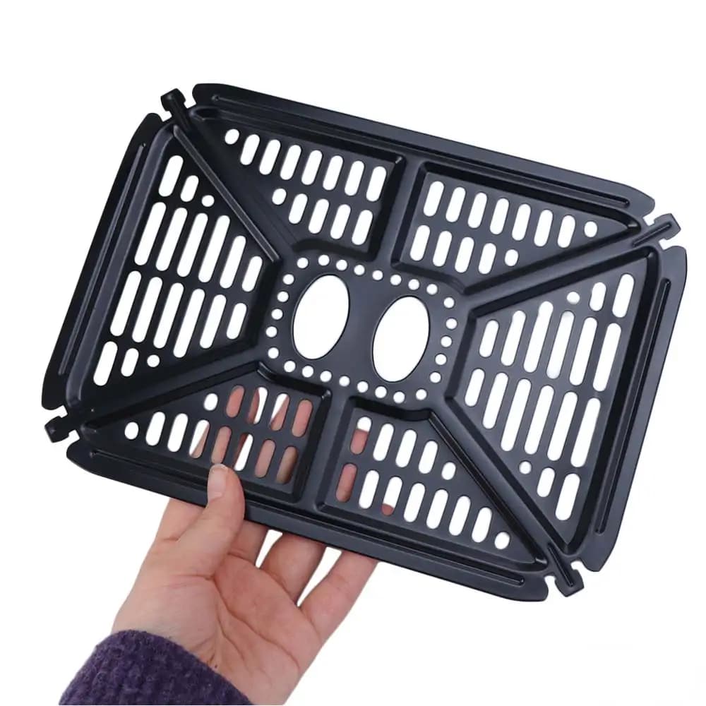 Food Grade Non-Stick Air Fryer Grill Plate Oil Separator Square Air Fryer Tray Dishwasher Safe Air Fryer Liner Easy Clean