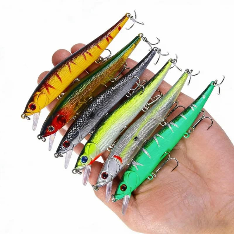 Esca Artificiale Affondante da 13,6g e 12cm, Tipo Minnow, per Pesca in Acqua Dolce e Salata, Nuovo Attrezzatura da Pesca