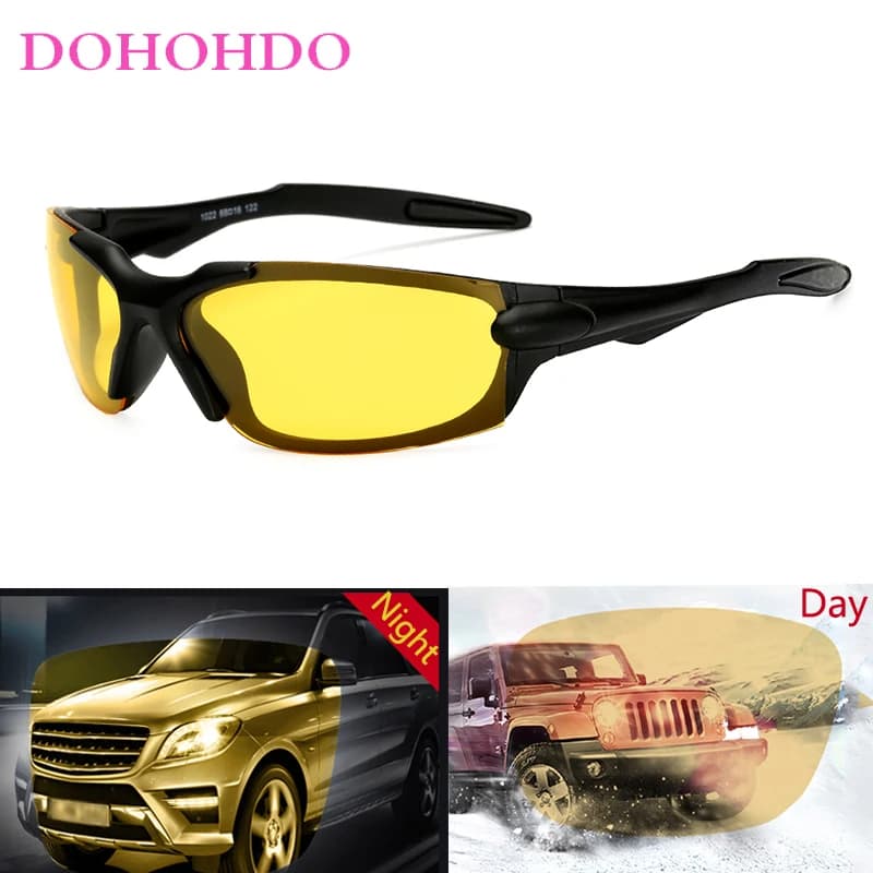 Occhiali da sole di marca per uomo e donna, occhiali polarizzati per visione notturna, occhiali da guida, lenti antiriflesso, protezione UV400 per autisti.