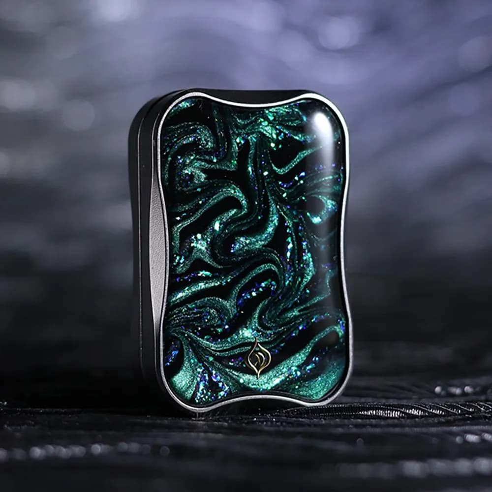 Pavone EDC Quicksand Pro Titanium Zirconlum Unlimited Fidget Push Slider Giocattoli da scrivania Giocattolo antistress Adulti
