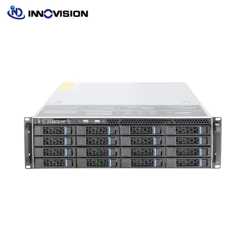Stable Huge Storage 16 Bays 3U Hotswap Rack Case NVR NAS Server Chassis L=560mm Support Max 12*10.5' ATX Mainboard Option USB3.0