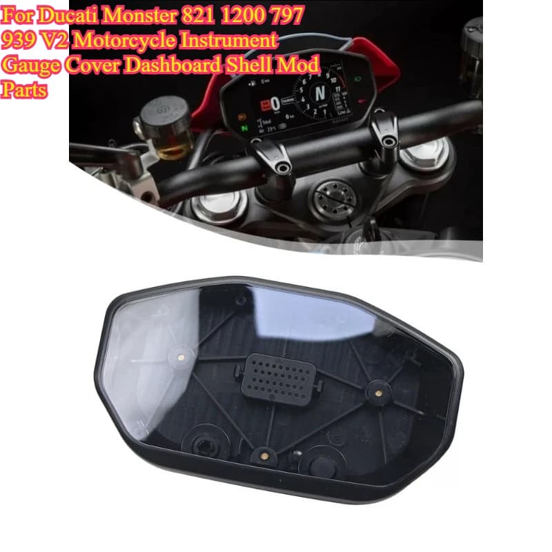 Motorcycle Instrument Gauge Cover Dashboard Shell For Ducati Monster 821 1200 797 939 V2 Dashboard Housing Modification