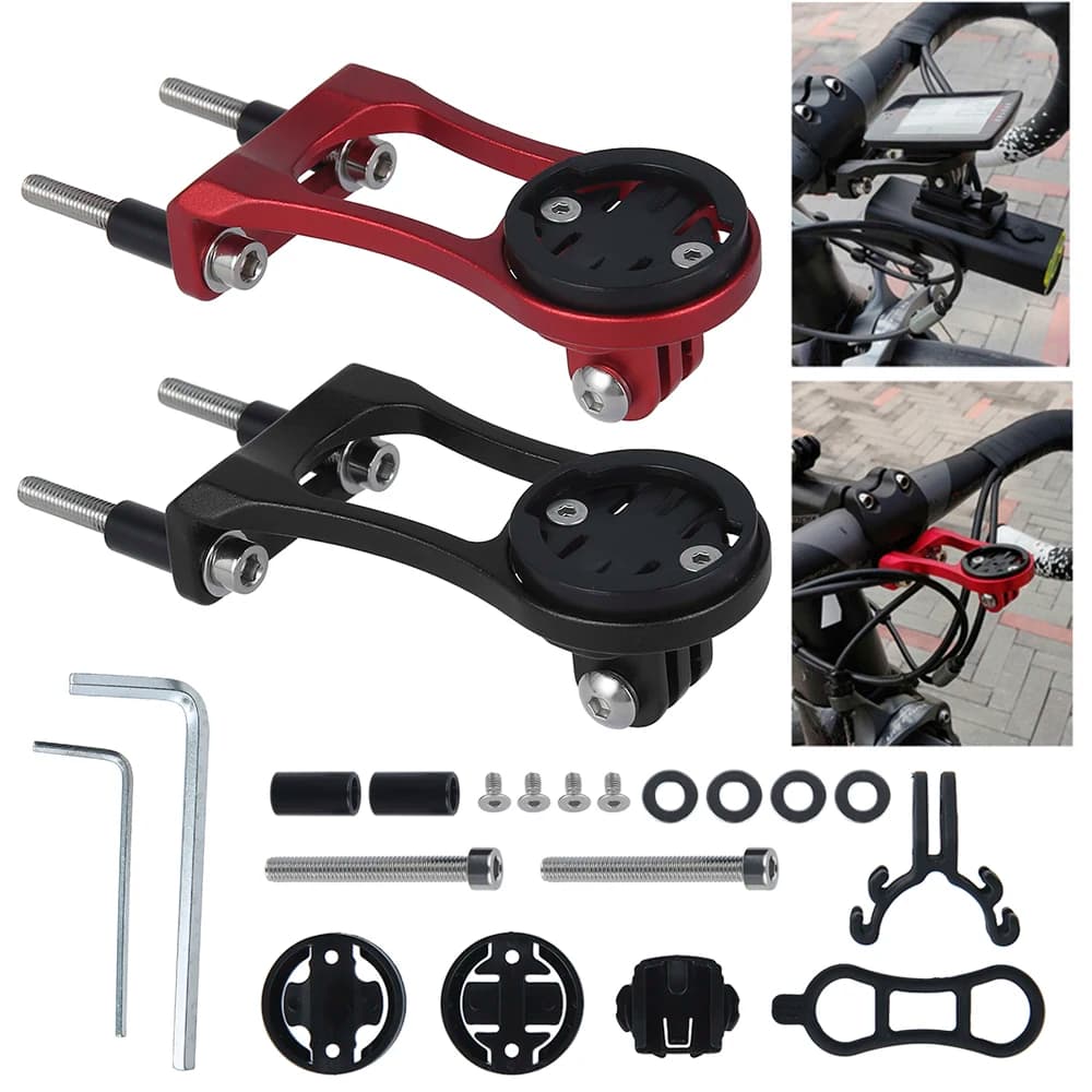 Extended bracket for bicycle handlebar support for bicycle headlight Computer support Lamp support Alloy fiber support for Garmin Bryton Cateye