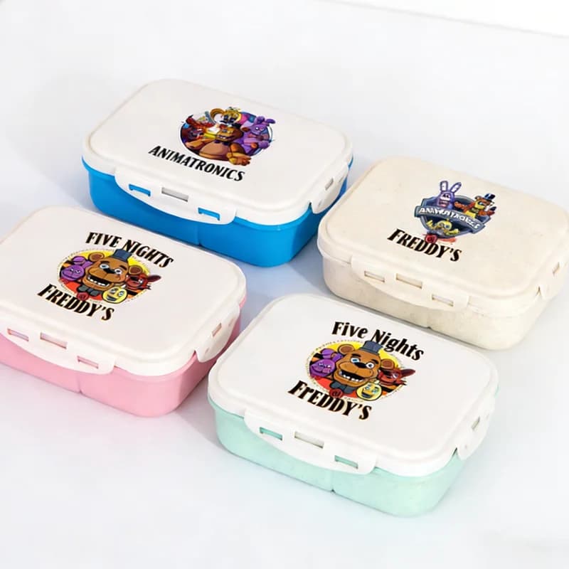 Five Nights At Freddys Food Container Portable Insulated Printing Lunch Box Picnic Outdoor School High Capacity Compartment Boxs