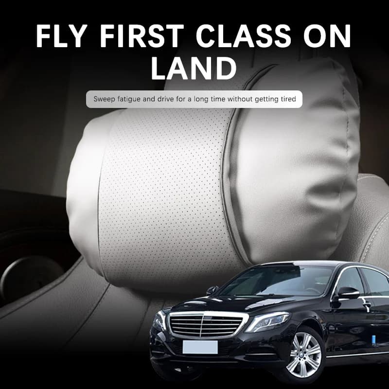 Poggiatesta per supporto auto per Mercedes Benz Classe S W222 S320 Cuscino per il collo in pelle scamosciata per auto Accessori da viaggio morbidi e confortevoli