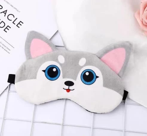 Adorable Cartoon Cat Plush Sleeping Eye Mask, Ultra Soft Skin-Friendly Blindfold Light Blocking Eye Cover, Comfort Breathable