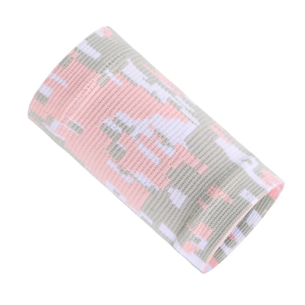 Fascia Compressiva per Polso Traspirante e Assorbente, Supporto Elastico in Nylon Lavorato a Maglia per Sport