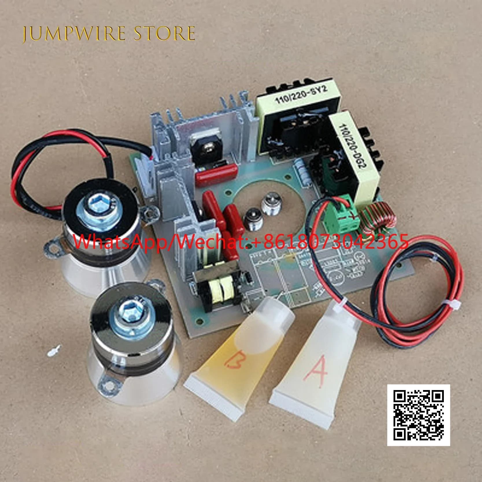 120W/40KHZ Pulitore Ad Ultrasuoni Circuito Oscillatore Kit Generatore Ad Ultrasuoni FAI DA TE Semplice Macchina Scatola di Vibrazioni In Movimento