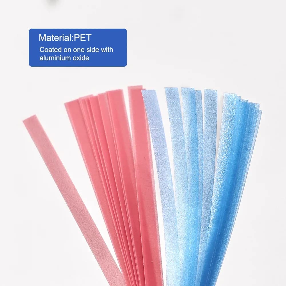 Dental polishing strips with single side of aluminium plated teeth polishing strips Consumption materials for dental polishing