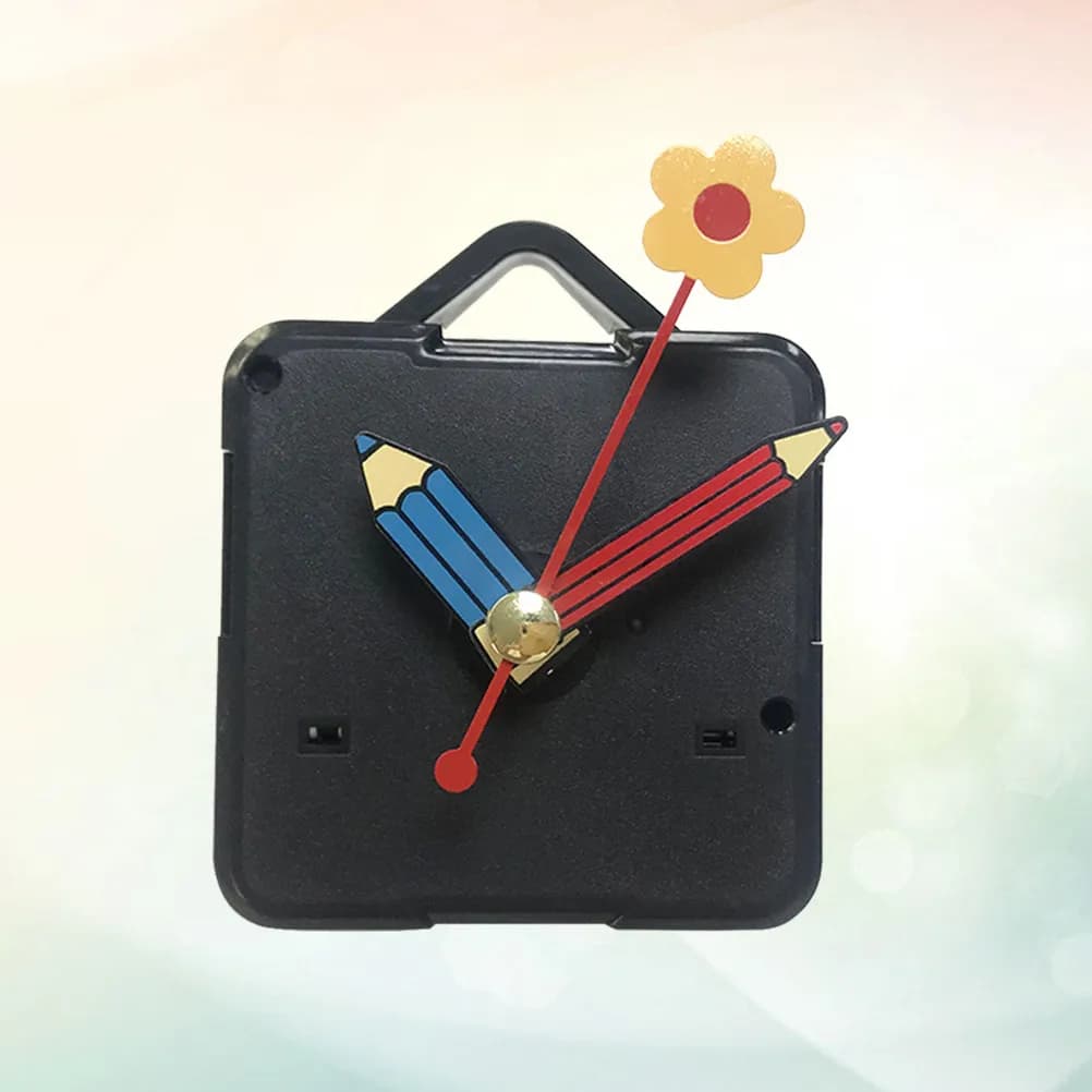 Kit Movement Silent Quartz Watch with Colorful Hands Simple Fai-da-te, Suitable Parts for Wall and Table Watches