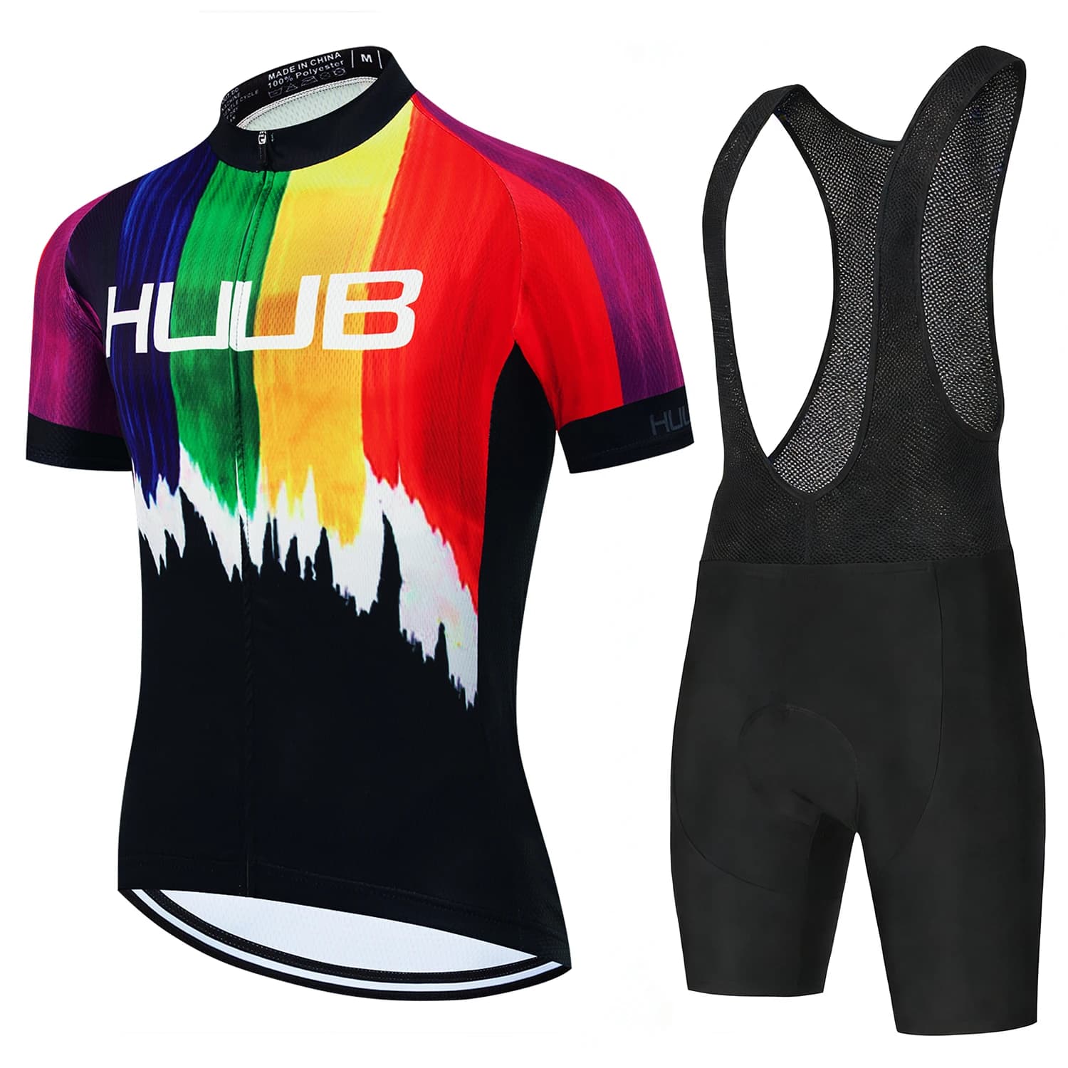 HUUB Tricuta Cycling Set for Men, Knitwear and Bicycle Pants, Summer Clothing for Mountain Bike