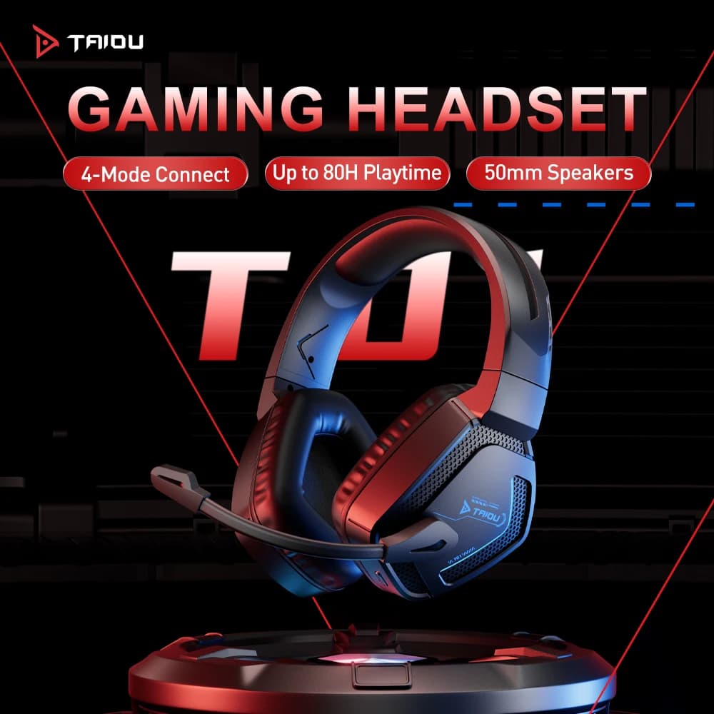 TAIDU T01 Esports Headphones Bluetooth Wireless 2.4G Switch between games and music for mobile phone desktop PC