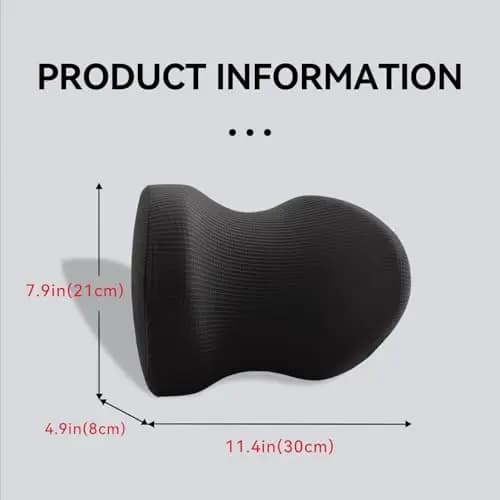 Cuscino universale per il supporto del collo per auto, 2 pezzi, con copertura rimovibile in seta ghiacciata, memory foam per berlina, SUV, camion