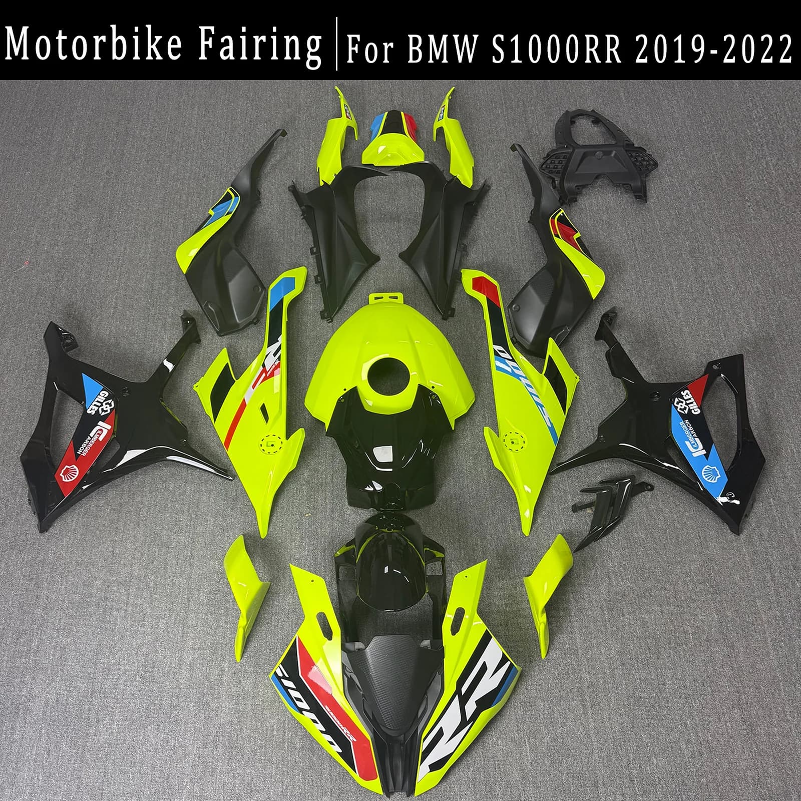 Per BMW S1000RR 2019 2020 2021 2022 Modelli Body Kit Parti decorative Piastre protettive in plastica Componenti guscio modellati ad iniezione