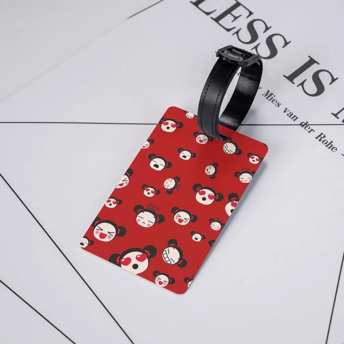 Etichette per Bagagli Cartoon Pucca, Accessori per Valigie, Targhette per Bagagli da Viaggio, Porta Etichette con Nome e Indirizzo