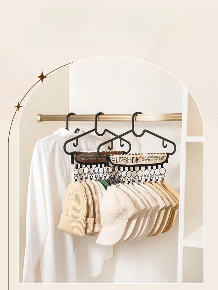 Multi-Purpose Hat Storage Rack Metal Duckbill Cap Holder Bedroom Closet Organizer for Home Baby Baseball Cap Storage Solution