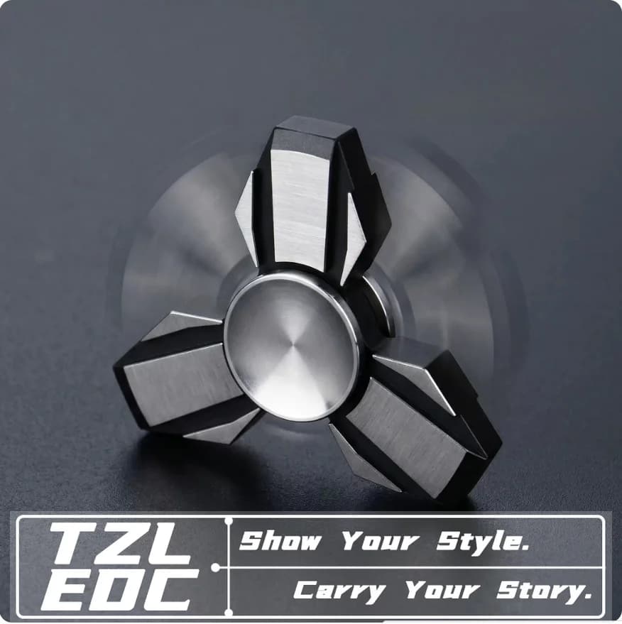 EDC All Steel Precision Metal Fidget Spinner EDC Toy, Creative Office Stress Relief Fidget Gadget